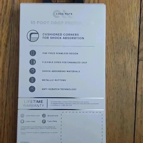 CASE-MATE TOUGH BLACK CASE IPHONE X - Picture 2 of 3